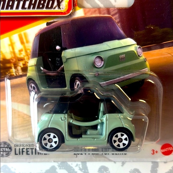 NIB Matchbox 2024 Fiat Topolino Vehicle Toy NWT Mint Green New - Picture 1 of 10